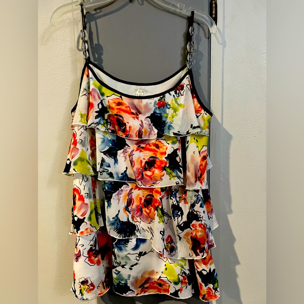 👑 2 for $15 sale!! LAPIS size large cute spaghetti strap top.